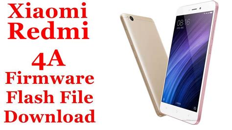 download firmware redmi 4a.